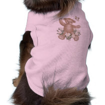 Teddy Bear and Butterfly Pet Tee