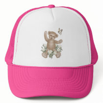 Teddy Bear and Butterfly Trucker Hats