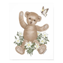 Teddy Bear and Butterfly posters