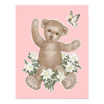 Teddy Bear and Butterfly posters