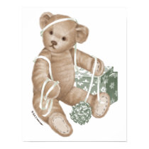 Teddy Bear and Gift Box posters