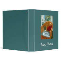 TEDDY BEAR: ART: BABY PHOTO ALBUM binders