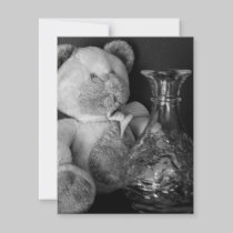 Teddy Bear B/W invitations