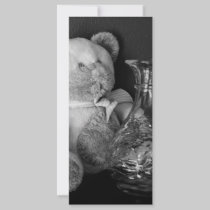 Teddy Bear B/W rack cards