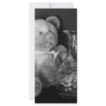 Teddy Bear B/W Custom Rack Card