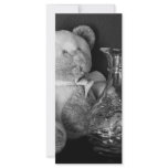 Teddy Bear B/W Custom Rack Card