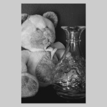 Teddy Bear B/W stationery
