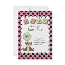Teddy Bear Baby Invite