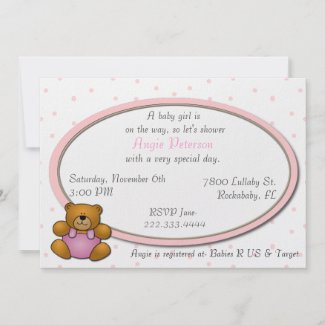Teddy Bear baby shower invitation invitation