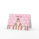 baby shower thank you cards, girls baby shower