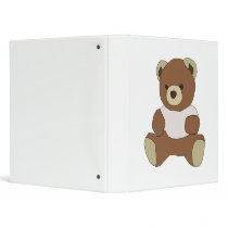 Teddy Bear 3 Ring Binders