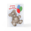 Teddy Bear Birthday Card