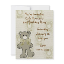 Teddy Bear Birthday Invitation