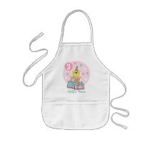 Teddy Bear Birthday Kids Apron - Customized