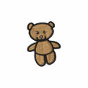 Teddy bear (black outline) embroidered shirts