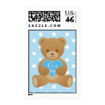 Teddy bear blue Stamp