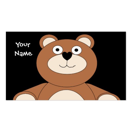 Teddy Bear Business Card (front side)