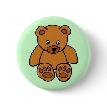 Teddy Bear Pinback Button