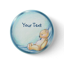 Teddy Bear Button by Customizables Teddy Bear Button