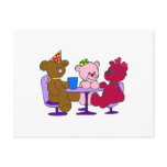 Teddy Bear Cafe Post Card
