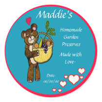 teddy bear canning stickers