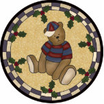 Teddy Bear Christmas Ornament Photo Sculpture
