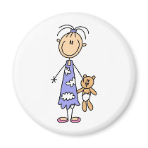 Teddy Bear Cuddle Buddy Magnet by stick_figures Teddy Bear Cuddle Buddy Magnet