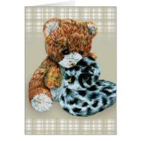 Teddy bear cuddles card