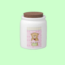Teddy Bear Cupcake Party candy jars