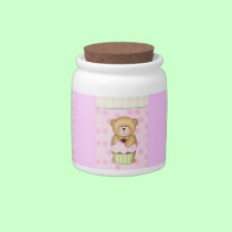 Teddy Bear Cupcake Party candy jars