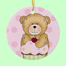 Teddy Bear Cupcake Party ornaments