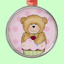 Teddy Bear Cupcake Party ornaments