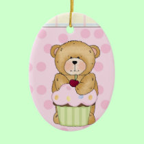 Teddy Bear Cupcake Party ornaments