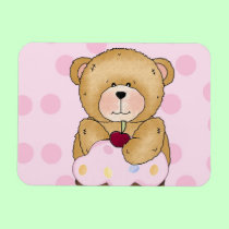 Teddy Bear Cupcake Party magnets