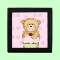 Teddy Bear Cupcake Party gift boxes