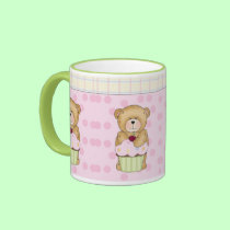 Teddy Bear Cupcake Party mugs