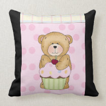Teddy Bear Cupcake Party pillows