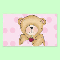 Teddy Bear Cupcake Party stickers