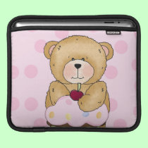 Teddy Bear Cupcake Party ipad sleeves