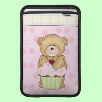 Teddy Bear Cupcake Party ipad sleeves