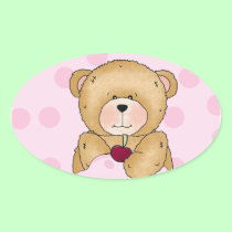 Teddy Bear Cupcake Party stickers