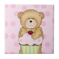 Teddy Bear Cupcake Party tiles