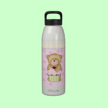 Teddy Bear Cupcake Party water bottles