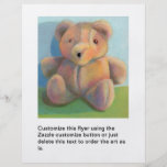 Teddy bear cute fun unique original art drawing flyers