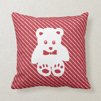 teddy bear throw pillow