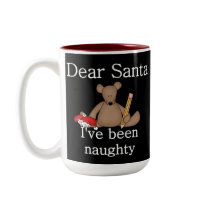 Teddy Bear Dear Santa mugs by christmasshop Teddy Bear Dear Santa mugs