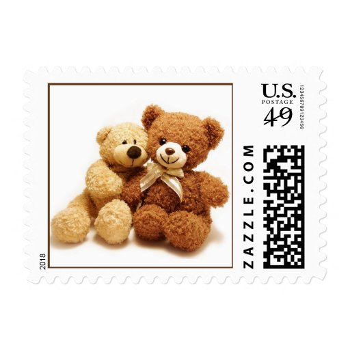 Teddy Bear Design Postage Stamp Zazzle