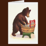 Teddy Bear Does the Laundry cards