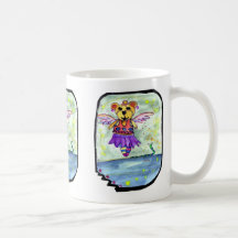 teddy bear elf coffee mug