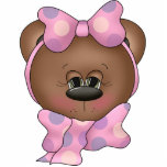 Teddy Bear Face Ornament Acrylic Cut Out